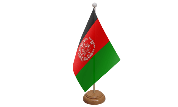 Afghanistan New Small Flag with Wooden Stand
